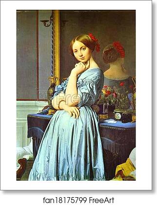 Free art print of Portrait of Countess D'Haussonville by Jean-Auguste-Dominique Ingres