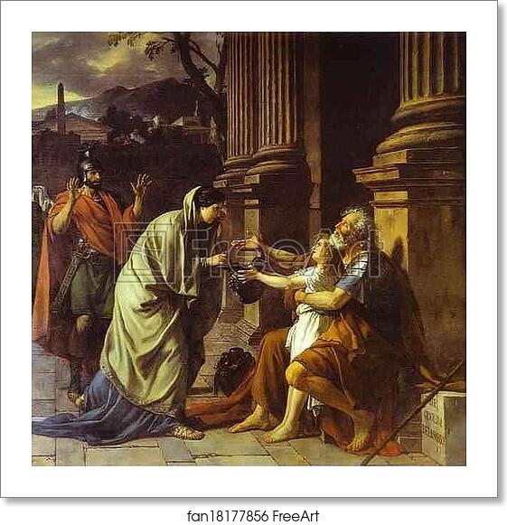 Free art print of Belisaire demandant l'aumone by Jacques-Louis David Free art print of Belisaire demandant l'aumone by Jacques-Louis David