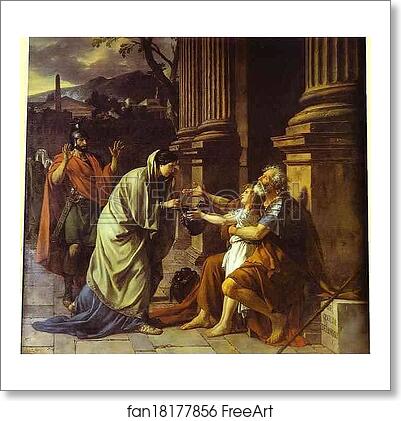 Free art print of Belisaire demandant l'aumone by Jacques-Louis David Free art print of Belisaire demandant l'aumone by Jacques-Louis David