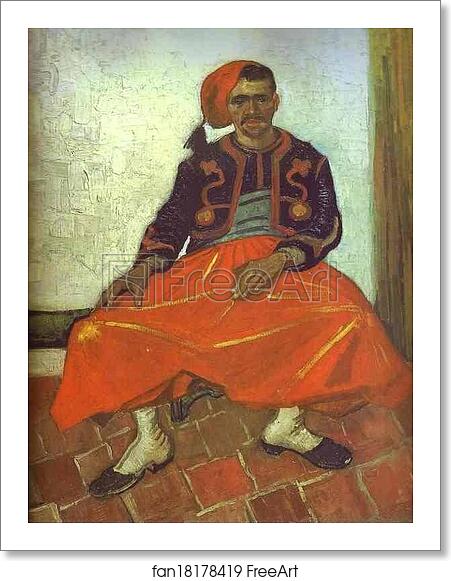 Free art print of Zouave Milliet Seated by Vincent Van Gogh Free art print of Zouave Milliet Seated by Vincent Van Gogh