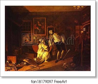 Free art print of The Death of the Earl by William Hogarth