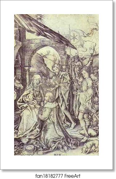 Free art print of The Adoration of the Magi by Martin Schongauer Free art print of The Adoration of the Magi by Martin Schongauer