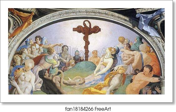 Free art print of The Brazen Serpent by Agnolo Bronzino Free art print of The Brazen Serpent by Agnolo Bronzino