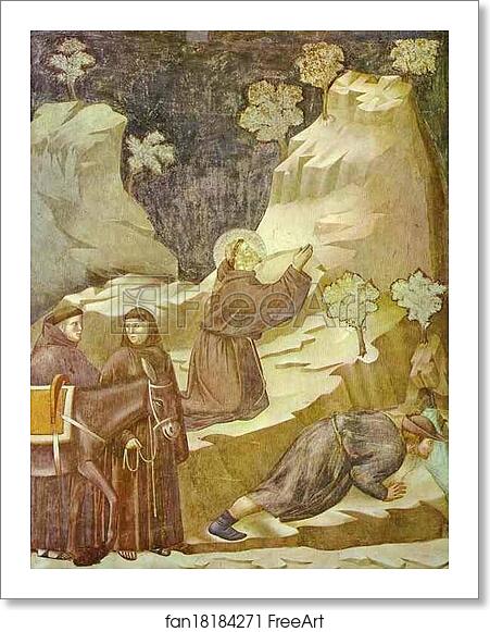 Free art print of The Miracle of the Spring by Giotto Free art print of The Miracle of the Spring by Giotto