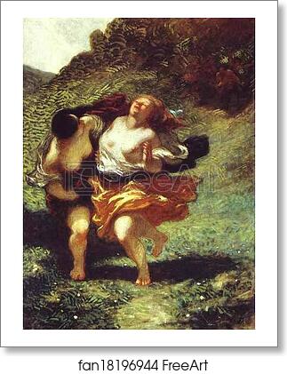 Free art print of Women Running from Satyrs by Honoré Daumier Free art print of Women Running from Satyrs by Honoré Daumier