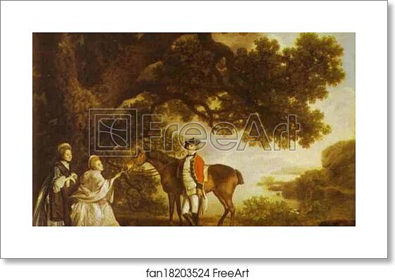 Free art print of Colonel Pocklington with His Sisters by George Stubbs Free art print of Colonel Pocklington with His Sisters by George Stubbs