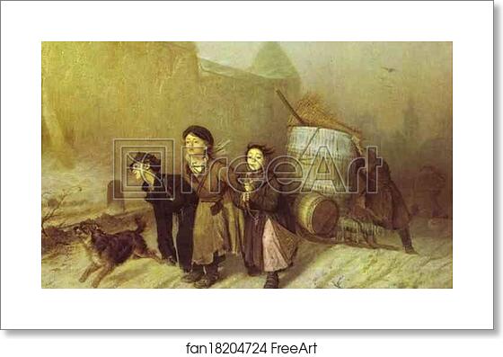Free art print of "Troika". Apprentice Workmen Carrying Water by Vasily Perov Free art print of "Troika". Apprentice Workmen Carrying Water by Vasily Perov