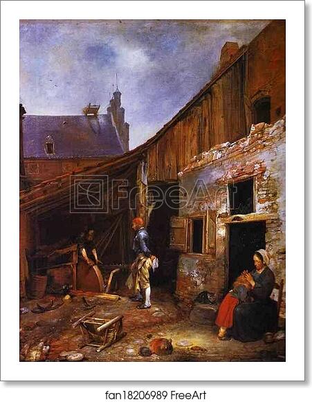 Free art print of The Knifegrinder's Family by Gerard Terborch Free art print of The Knifegrinder's Family by Gerard Terborch