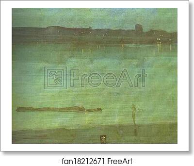 Free art print of Nocturne in Blue and Green; Chelsea by James Abbott Mcneill Whistler Free art print of Nocturne in Blue and Green; Chelsea by James Abbott Mcneill Whistler