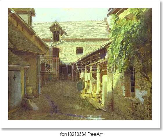 Free art print of Village Yard in France by Ivan Kramskoy Free art print of Village Yard in France by Ivan Kramskoy