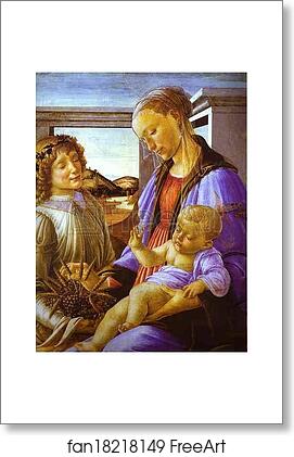 Free art print of Madonna of the Eucharist by Alessandro Botticelli
