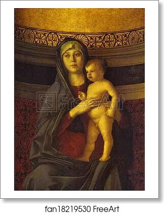 Free art print of Frari Triptych. Madonna and Child. Detail by Giovanni Bellini Free art print of Frari Triptych. Madonna and Child. Detail by Giovanni Bellini
