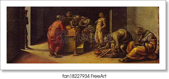 Free art print of The Birth of St. John the Baptist by Luca Signorelli