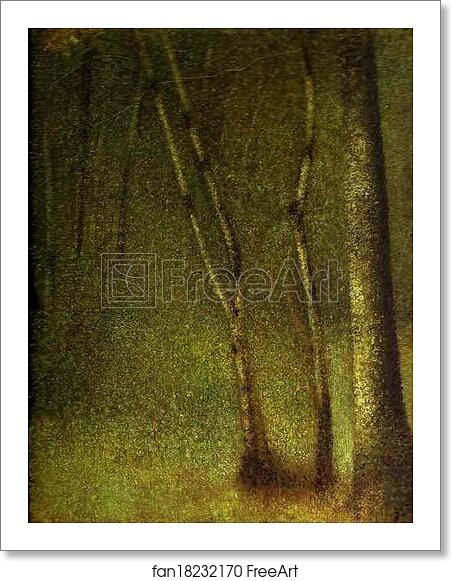 Free art print of The Forest at Pontaubert by Georges Seurat Free art print of The Forest at Pontaubert by Georges Seurat