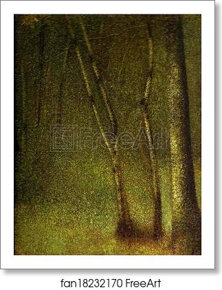Free art print of The Forest at Pontaubert by Georges Seurat