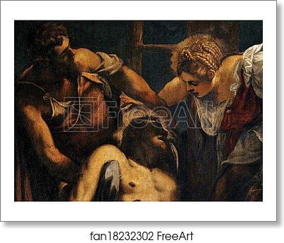 Free art print of Deposition of the Christ. Detail by Jacopo Robusti, Called Tintoretto