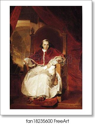 Free art print of Pope Pius VII (1742-1823) by Sir Thomas Lawrence