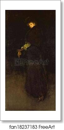 Free art print of Arrangement in Black; The Lady in the Yellow Buskin - Portrait of Lady Archibald Campbell by James Abbott Mcneill Whistler