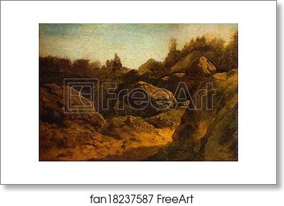Free art print of On Valaam. Rocks by Feodor Vasilyev
