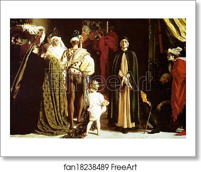 Free art print of Dante in Exile by Frederick Leighton