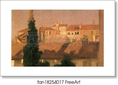 Free art print of Study of Houses. Venice by Frederick Leighton