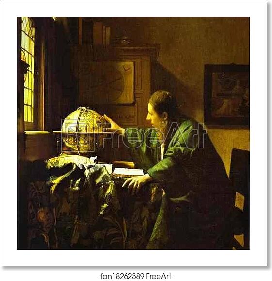 Free art print of The Astronomer by Jan Vermeer Free art print of The Astronomer by Jan Vermeer