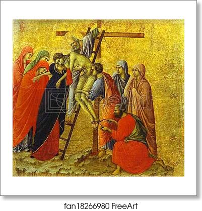 Free art print of Maestà (back, central panel) The Deposition by Duccio Di Buoninsegna Free art print of Maestà (back, central panel) The Deposition by Duccio Di Buoninsegna