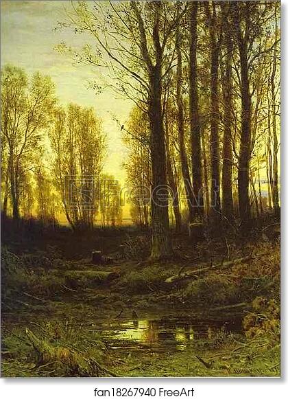 Free art print of Twilight. After Sunset by Ivan Shishkin