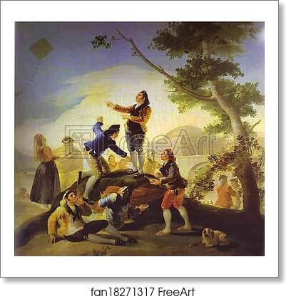 Free art print of La cometa (The Kite) by Francisco De Goya Y Lucientes Free art print of La cometa (The Kite) by Francisco De Goya Y Lucientes