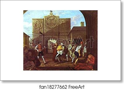 Free art print of The Roast Beef of Old England or Calais Gate by William Hogarth