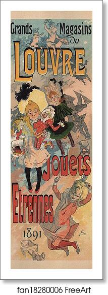 Free art print of Grands Magasins du Louvre by Jules Chéret Free art print of Grands Magasins du Louvre by Jules Chéret