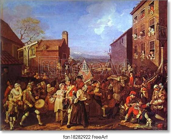 Free art print of The March to Finchley by William Hogarth