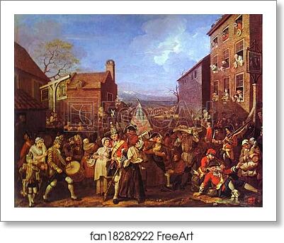 Free art print of The March to Finchley by William Hogarth