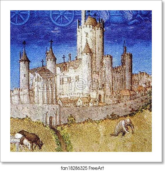 Free art print of Les tr�s riches heures du Duc de Berry. August. Chateau d'Etampes. Detail by Limbourg Brothers Free art print of Les tr�s riches heures du Duc de Berry. August. Chateau d'Etampes. Detail by Limbourg Brothers