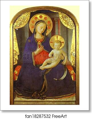 Free art print of Madonna and Child by Fra Angelico