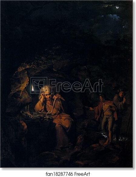 Free art print of A Philosopher by Lamp Light by Joseph Wright Of Derby