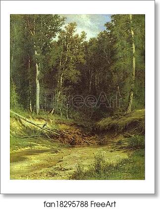 Free art print of Forest Stream by Ivan Shishkin