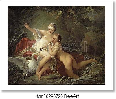 Free art print of Leda and the Swan by François Boucher