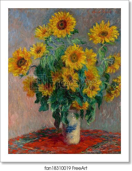 Free art print of Bouquet of Sunflowers by Claude Monet Free art print of Bouquet of Sunflowers by Claude Monet