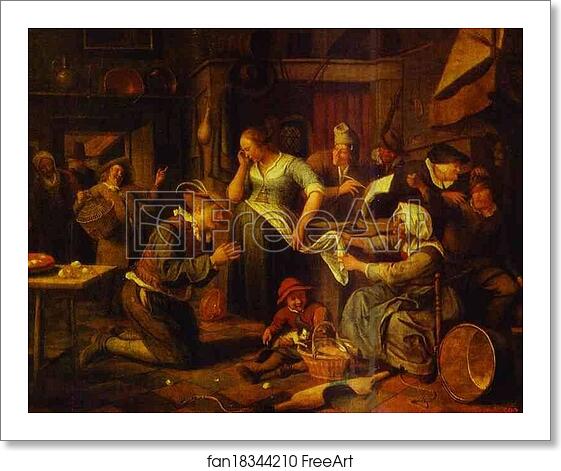 Free art print of Signing of a Marriage Contract by Jan Steen Free art print of Signing of a Marriage Contract by Jan Steen