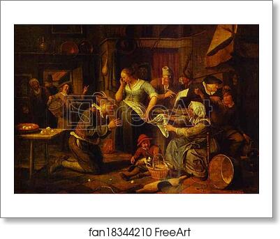 Free art print of Signing of a Marriage Contract by Jan Steen
