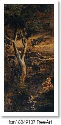 Free art print of Saint Reading (Saint Mary Magdalen) by Jacopo Robusti, Called Tintoretto