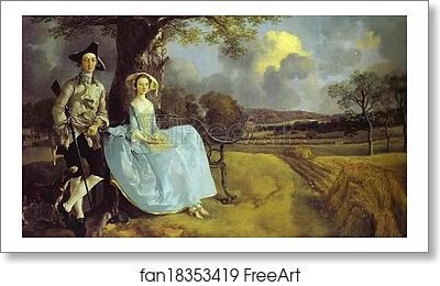 Free art print of Robert Andrews and His Wife Frances. Detail by Thomas Gainsborough Free art print of Robert Andrews and His Wife Frances. Detail by Thomas Gainsborough
