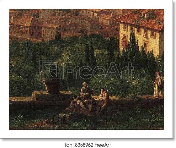 Free art print of View of Florence from San Maniato. Detail by Thomas Cole Free art print of View of Florence from San Maniato. Detail by Thomas Cole
