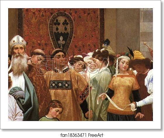 Free art print of Cimabue's Celebrated Madonna is Carried in Procession through the Streets of Florence; in front of the Madonna, and Crowned with Laurels, walks CImabue Himself, with his Pupil Giotto; behind It Arnolfo Di Lapo, Gaddo Gaddi, Andrea Tafi, Niccola Pisano, Bu by Frederick Leighton Free art print of Cimabue's Celebrated Madonna is Carried in Procession through the Streets of Florence; in front of the Madonna, and Crowned with Laurels, walks CImabue Himself, with his Pupil Giotto; behind It Arnolfo Di Lapo, Gaddo Gaddi, Andrea Tafi, Niccola Pisano, Bu by Frederick Leighton