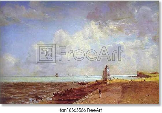 Free art print of Harwich Light-House by John Constable
