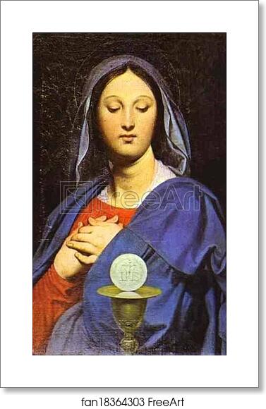 Free art print of The Virgin of the Host by Jean-Auguste-Dominique Ingres Free art print of The Virgin of the Host by Jean-Auguste-Dominique Ingres