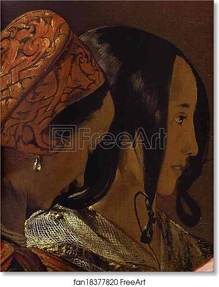 Free art print of The Fortune-Teller. Detail by Georges De La Tour