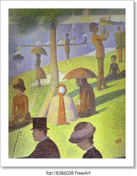 Free art print of A Sunday on La Grande Jatte. Detail by Georges Seurat Free art print of A Sunday on La Grande Jatte. Detail by Georges Seurat
