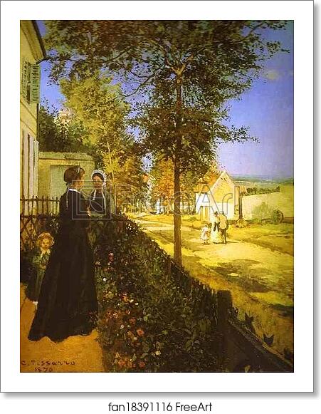 Free art print of The Road from Versailles at Louveciennes by Camille Pissarro Free art print of The Road from Versailles at Louveciennes by Camille Pissarro